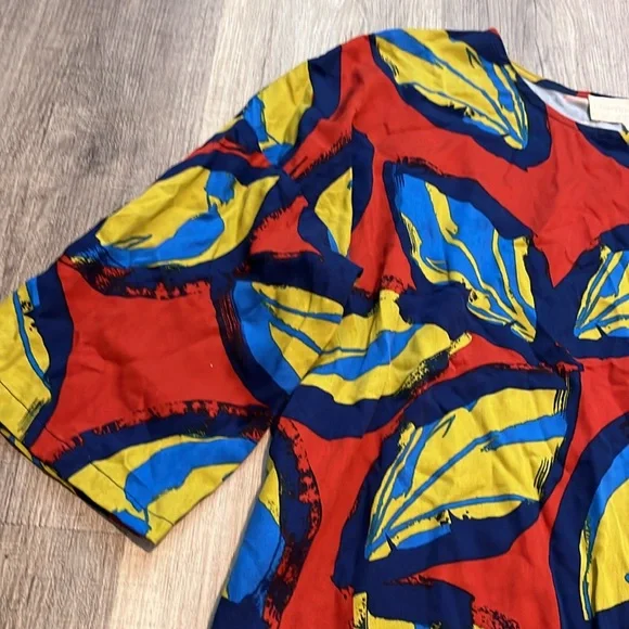 Anthropologie X Corey Lynn Calter Palm Leaf Print Top - Picture 3 of 7